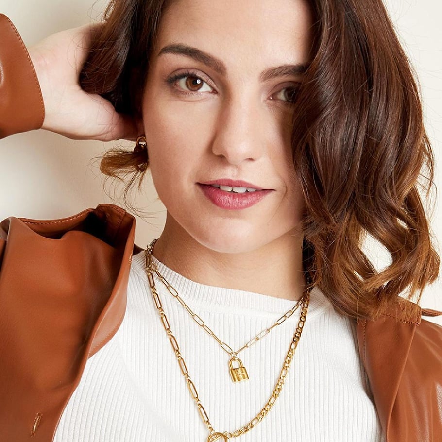 Necklace cute lock Picture3